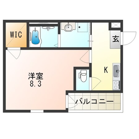 喜連瓜破駅 徒歩5分 3階の物件間取画像